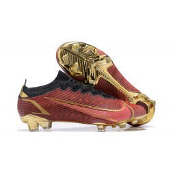 Nike Mercurial Vapor XIV Elite FG Deepwine Gold Black Low Men Football Boots
