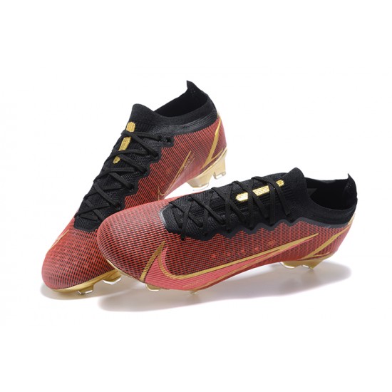 Nike Mercurial Vapor XIV Elite FG Deepwine Gold Black Low Men Football Boots