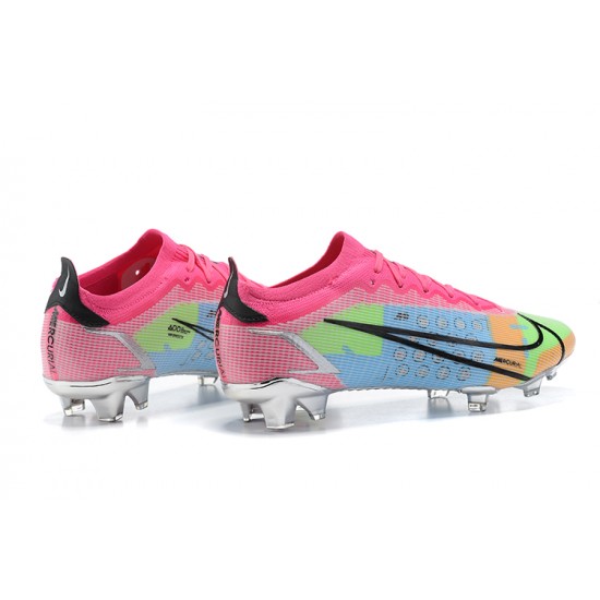 Nike Mercurial Vapor XIV Elite FG Pink Blue Green Black Silver Low Men Football Boots