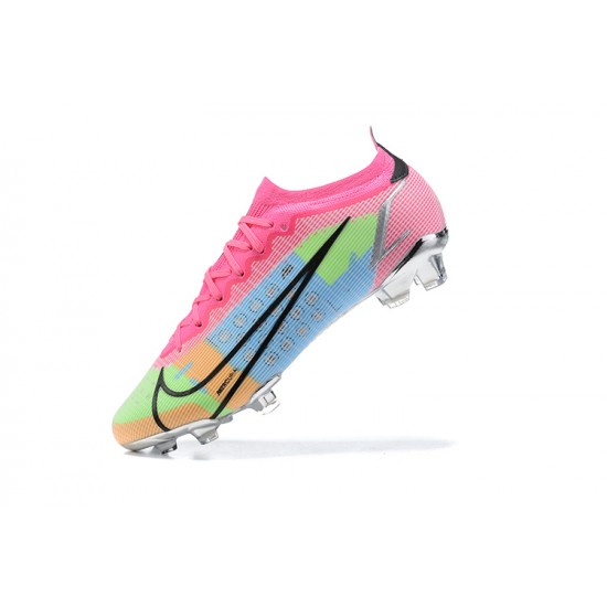 Nike Mercurial Vapor XIV Elite FG Pink Blue Green Black Silver Low Men Football Boots