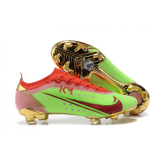 Nike Mercurial Vapor XIV Elite FG Red Green Gold Low Men Football Boots