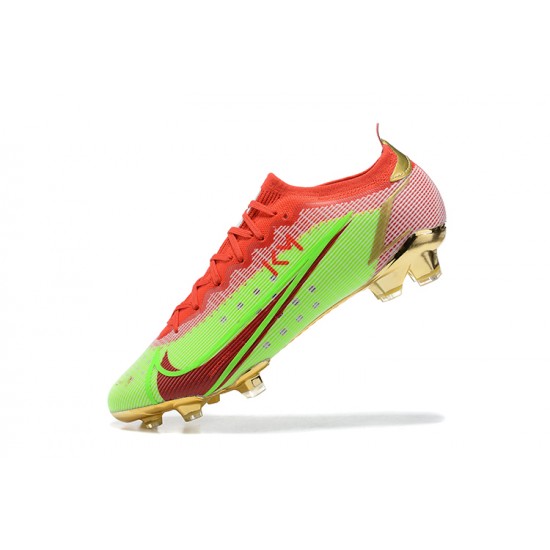 Nike Mercurial Vapor XIV Elite FG Red Green Gold Low Men Football Boots