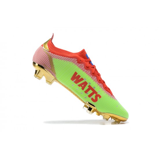 Nike Mercurial Vapor XIV Elite FG Red Green Gold Low Men Football Boots