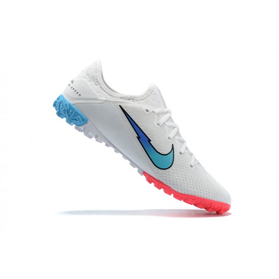 Nike Vapor 13 Pro TF White Blue Pink Low Men Football Boots