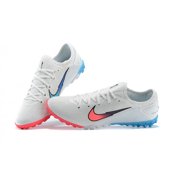 Nike Vapor 13 Pro TF White Blue Pink Low Men Football Boots