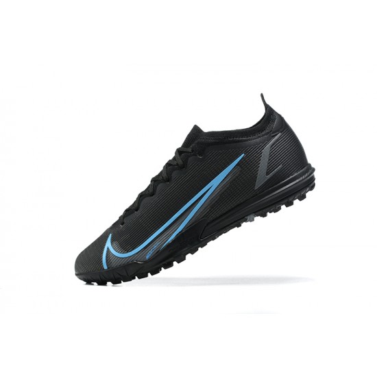 Nike Vapor 14 Academy TF Black Blue Low Men Football Boots