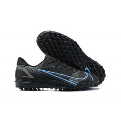 Nike Vapor 14 Academy TF Black White Blue Gray Low Men Football Boots