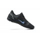 Nike Vapor 14 Academy TF Black White Blue Gray Low Men Football Boots