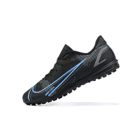 Nike Vapor 14 Academy TF Black White Blue Gray Low Men Football Boots