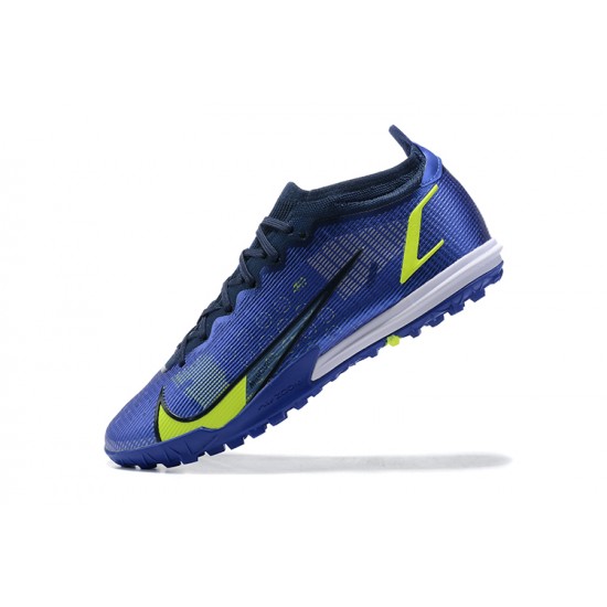 Nike Vapor 14 Academy TF Blue Light/Yellow Black White Low Men Football Boots