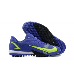 Nike Vapor 14 Academy TF Blue Yellow White Low Men Football Boots