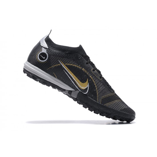 Nike Vapor 14 Academy TF Gray Black Gold White Low Men Football Boots