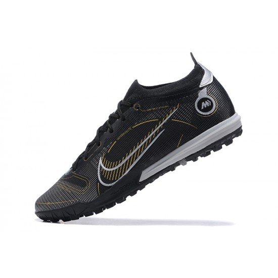 Nike Vapor 14 Academy TF Gray Black Gold White Low Men Football Boots