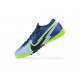 Nike Vapor 14 Academy TF Green Yellow Blue Low Men Football Boots