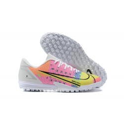 Nike Vapor 14 Academy TF Low White Pink Men Football Boots