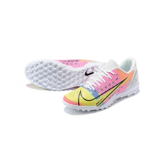 Nike Vapor 14 Academy TF Low White Pink Men Football Boots