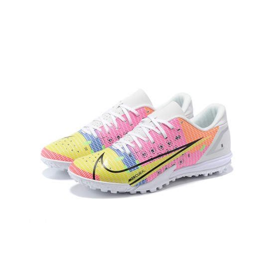 Nike Vapor 14 Academy TF Low White Pink Men Football Boots