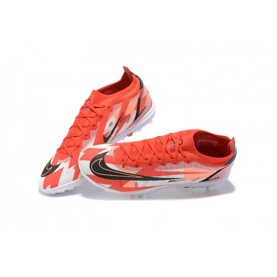 Nike Vapor 14 Academy TF White Red Black Low Men Football Boots