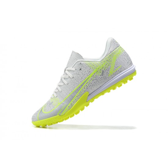 Nike Vapor 14 Academy TF White Yellow Low Men Football Boots