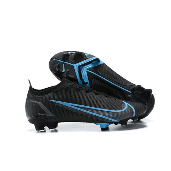 Nike Vapor 14 Elite FG Black Blue Low Men Football Boots