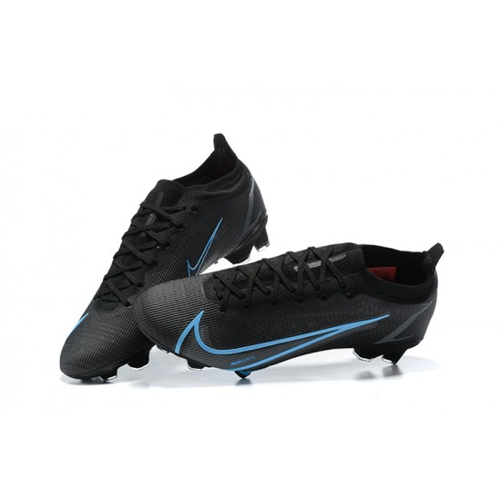 Nike Vapor 14 Elite FG Black Blue Low Men Football Boots