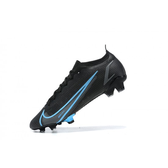 Nike Vapor 14 Elite FG Black Blue Low Men Football Boots