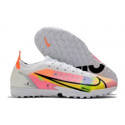 Nike Vapor 14 Elite TF Low Yellow Pink White Men Football Boots