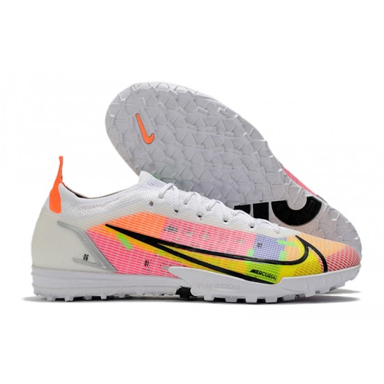 Nike Vapor 14 Elite TF Low Yellow Pink White Men Football Boots