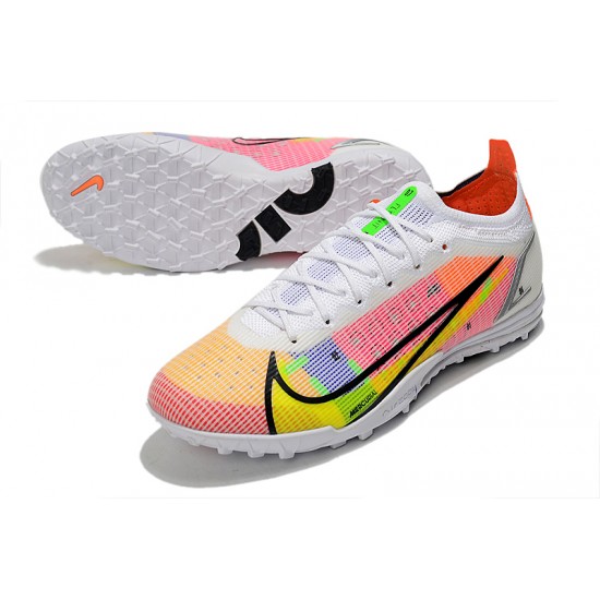 Nike Vapor 14 Elite TF Low Yellow Pink White Men Football Boots