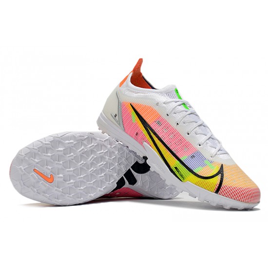 Nike Vapor 14 Elite TF Low Yellow Pink White Men Football Boots