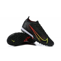 Nike Vapor 14 Elite TF Mid Black Red Yellow Men Football Boots