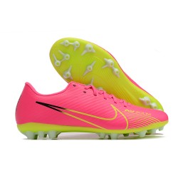 Nike Vapor 15 Academy AG Low Pink Chartreuse Women/Men Football Boots