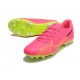 Nike Vapor 15 Academy AG Low Pink Chartreuse Women/Men Football Boots