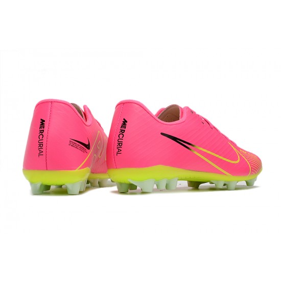 Nike Vapor 15 Academy AG Low Pink Chartreuse Women/Men Football Boots