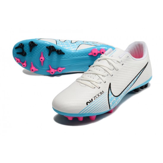 Nike Vapor 15 Academy AG Low White Pink Women/Men Football Boots