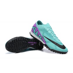 Nike Vapor 15 Academy TF Light/Green Purple Black Men Low Football Boots