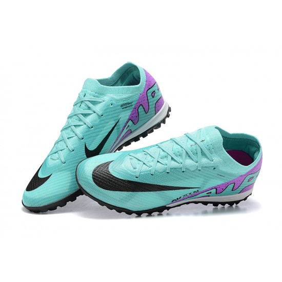 Nike Vapor 15 Academy TF Light/Green Purple Black Men Low Football Boots