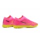 Nike Vapor 15 Academy TF Pink Yellow Men Low Football Boots