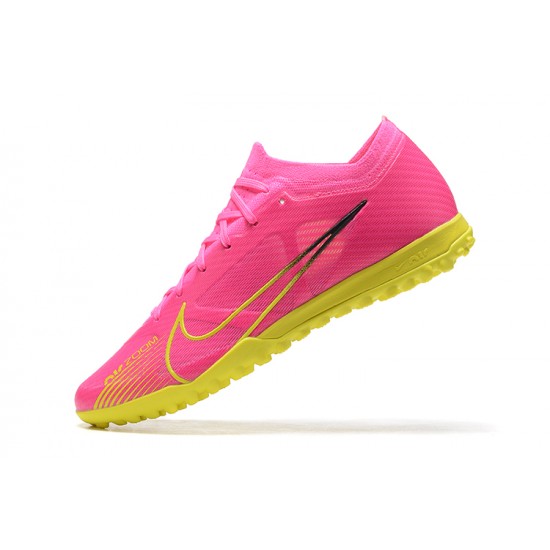 Nike Vapor 15 Academy TF Pink Yellow Men Low Football Boots