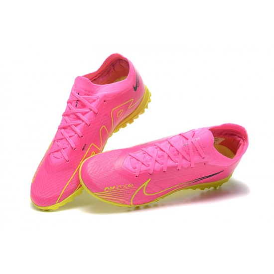 Nike Vapor 15 Academy TF Pink Yellow Men Low Football Boots