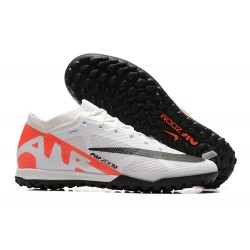 Nike Vapor 15 Academy TF White Black Orange Men Low Football Boots