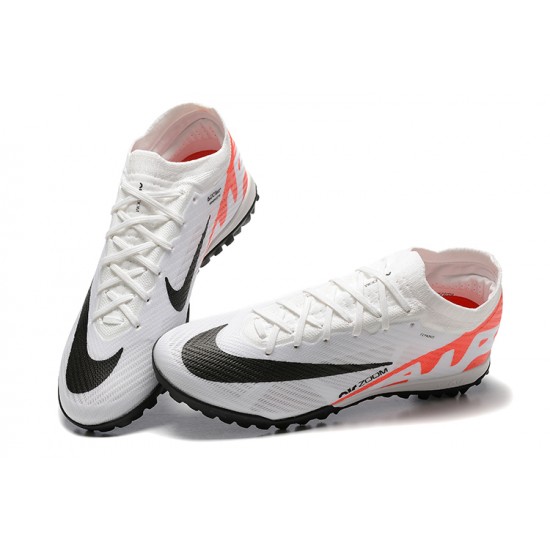 Nike Vapor 15 Academy TF White Black Orange Men Low Football Boots