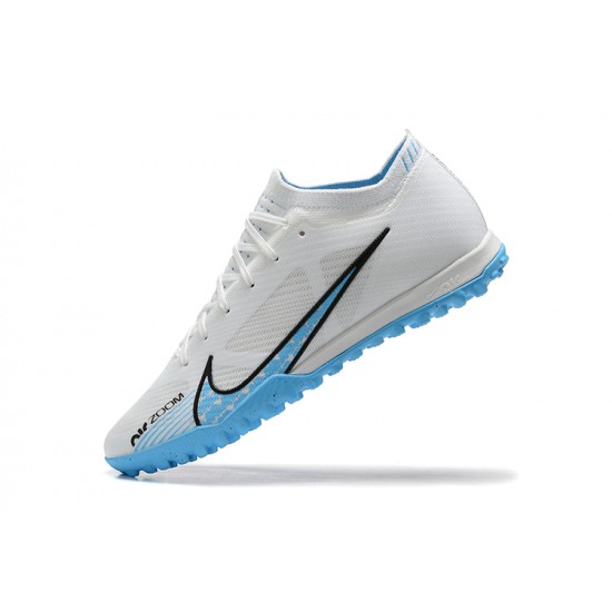 Nike Vapor 15 Academy TF White Blue Black Men Low Football Boots