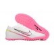 Nike Vapor 15 Academy TF White Pink Yellow Men Low Football Boots
