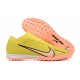 Nike Vapor 15 Academy TF Yellow Pink Black Men Low Football Boots