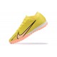 Nike Vapor 15 Academy TF Yellow Pink Black Men Low Football Boots