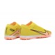 Nike Vapor 15 Academy TF Yellow Pink Black Men Low Football Boots