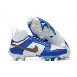 Nike Vapor Edge FG Panda White Blue Black Men High Football Cleats