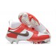 Nike Vapor Edge FG White Red Black Men High Football Cleats