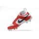 Nike Vapor Edge FG White Red Black Men High Football Cleats